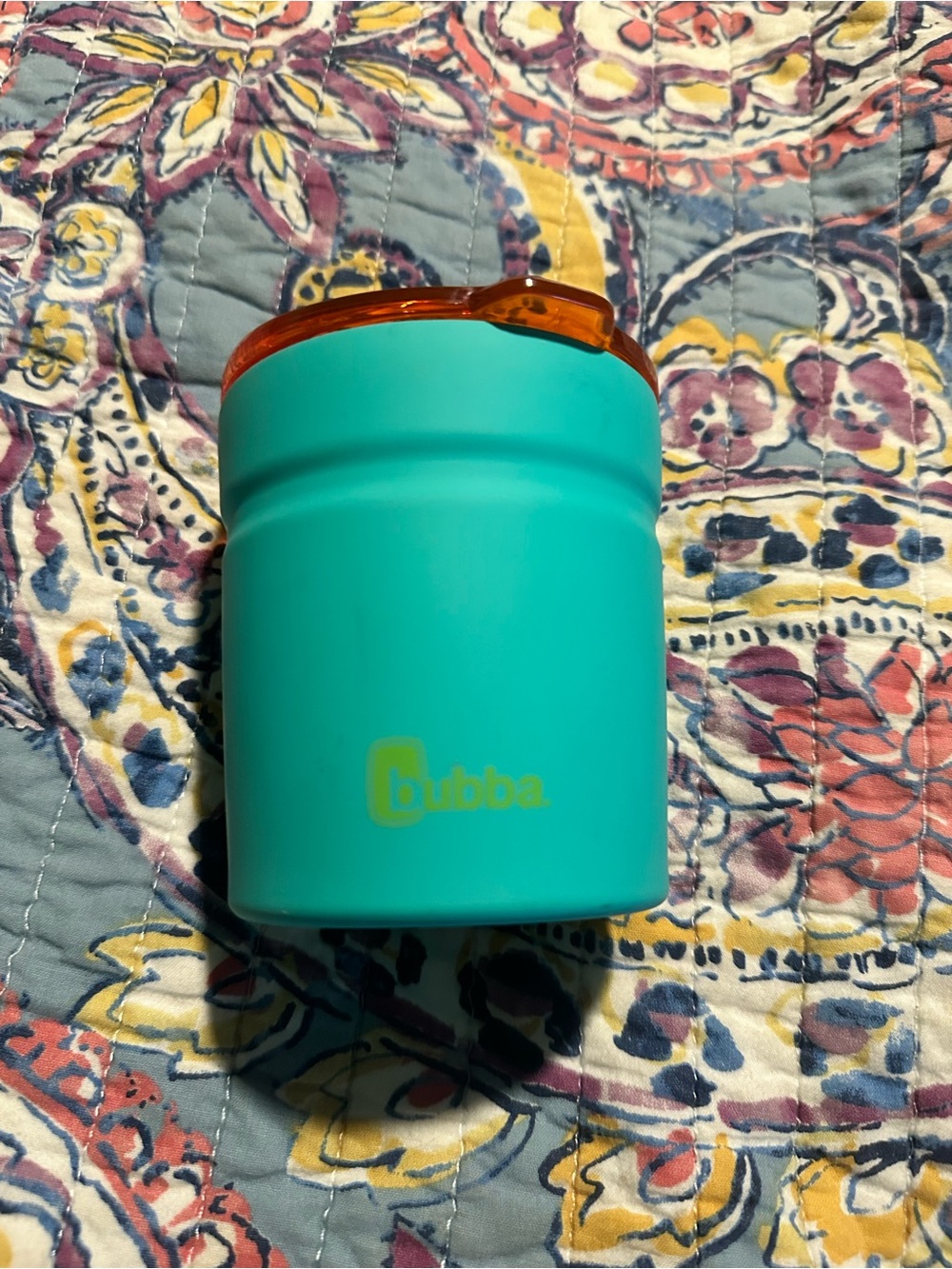 NWOT Bubba Turquoise S12 with Orange Lid